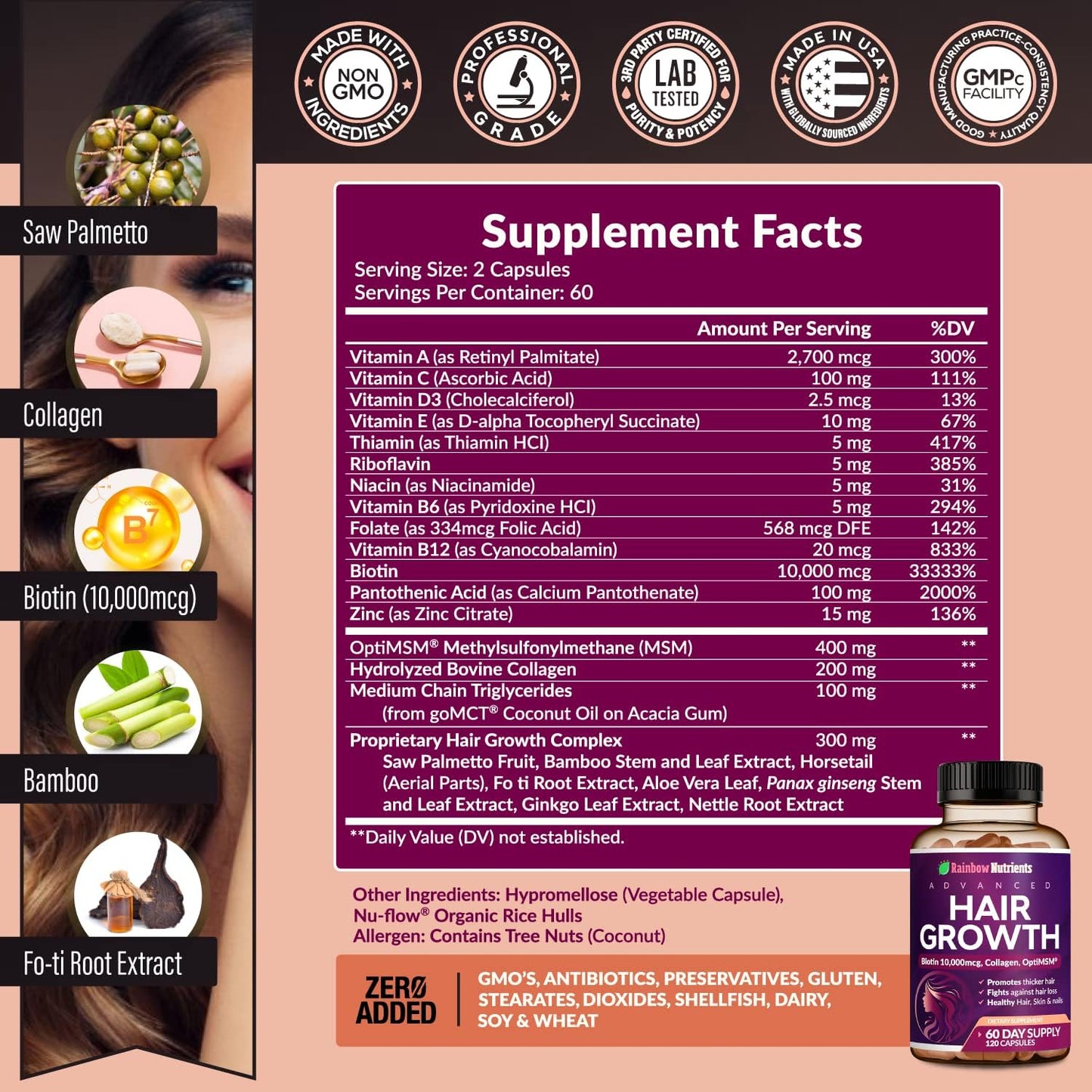 Vitaminas para el Crecimiento Capilar™