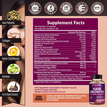 Vitaminas para el Crecimiento Capilar™