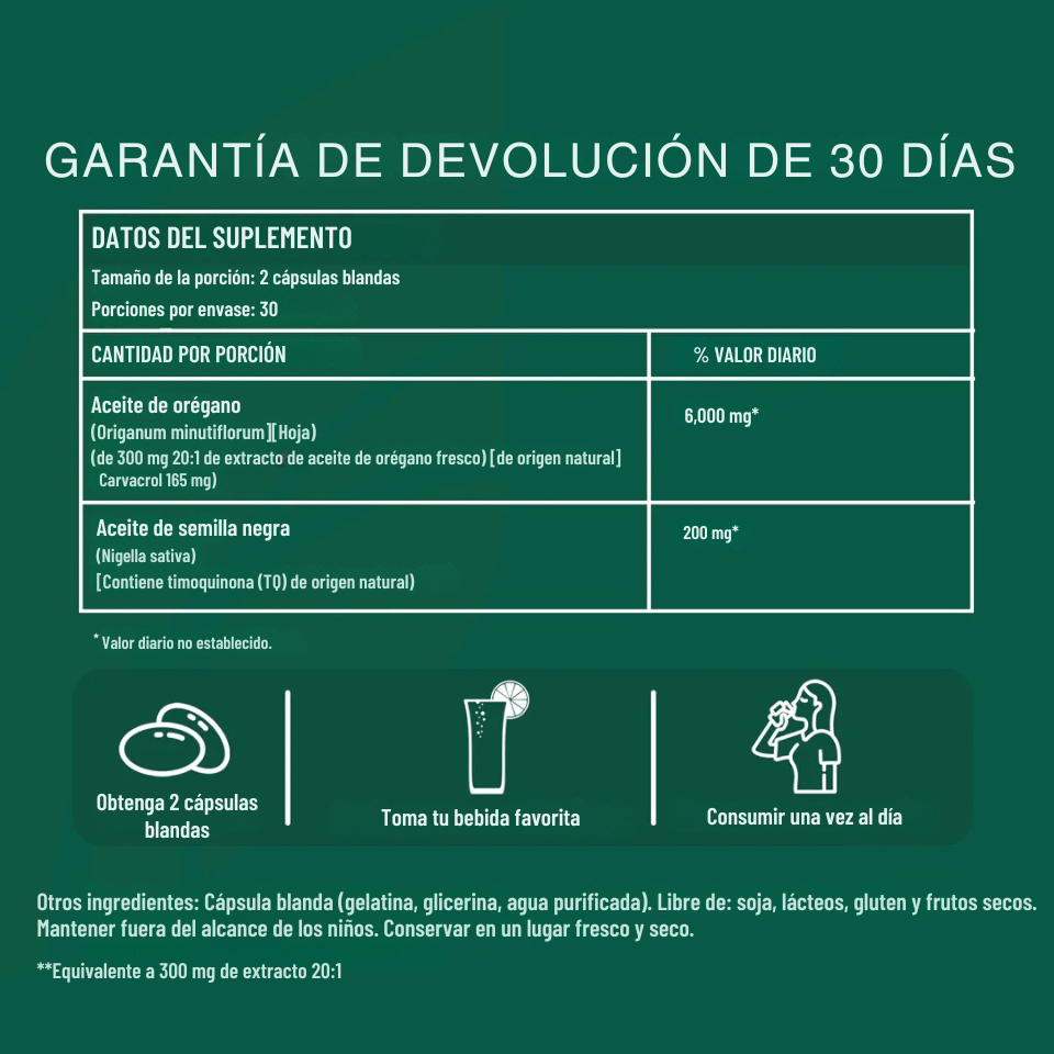 Cápsulas de Aceite de Orégano