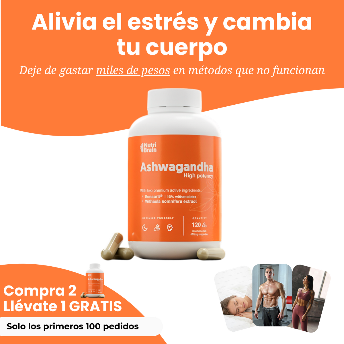 Ashwagandha Premium | Reduce el estrés y transforma tu cuerpo